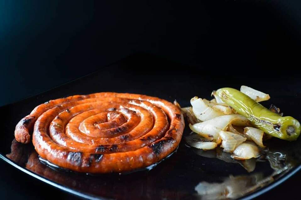 Chistorra asada al carbón (Cortesía)